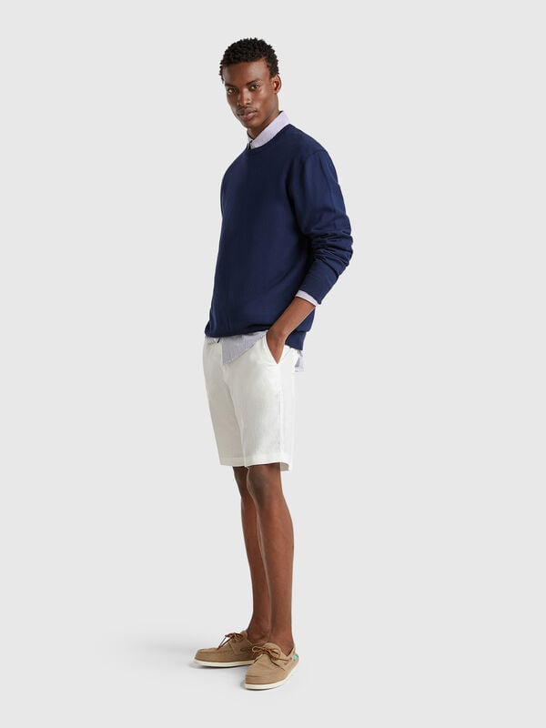 Bermuda in puro lino Uomo