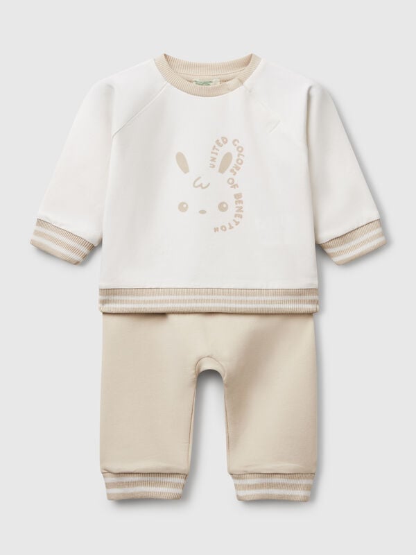 Completino in felpa leggera Baby
