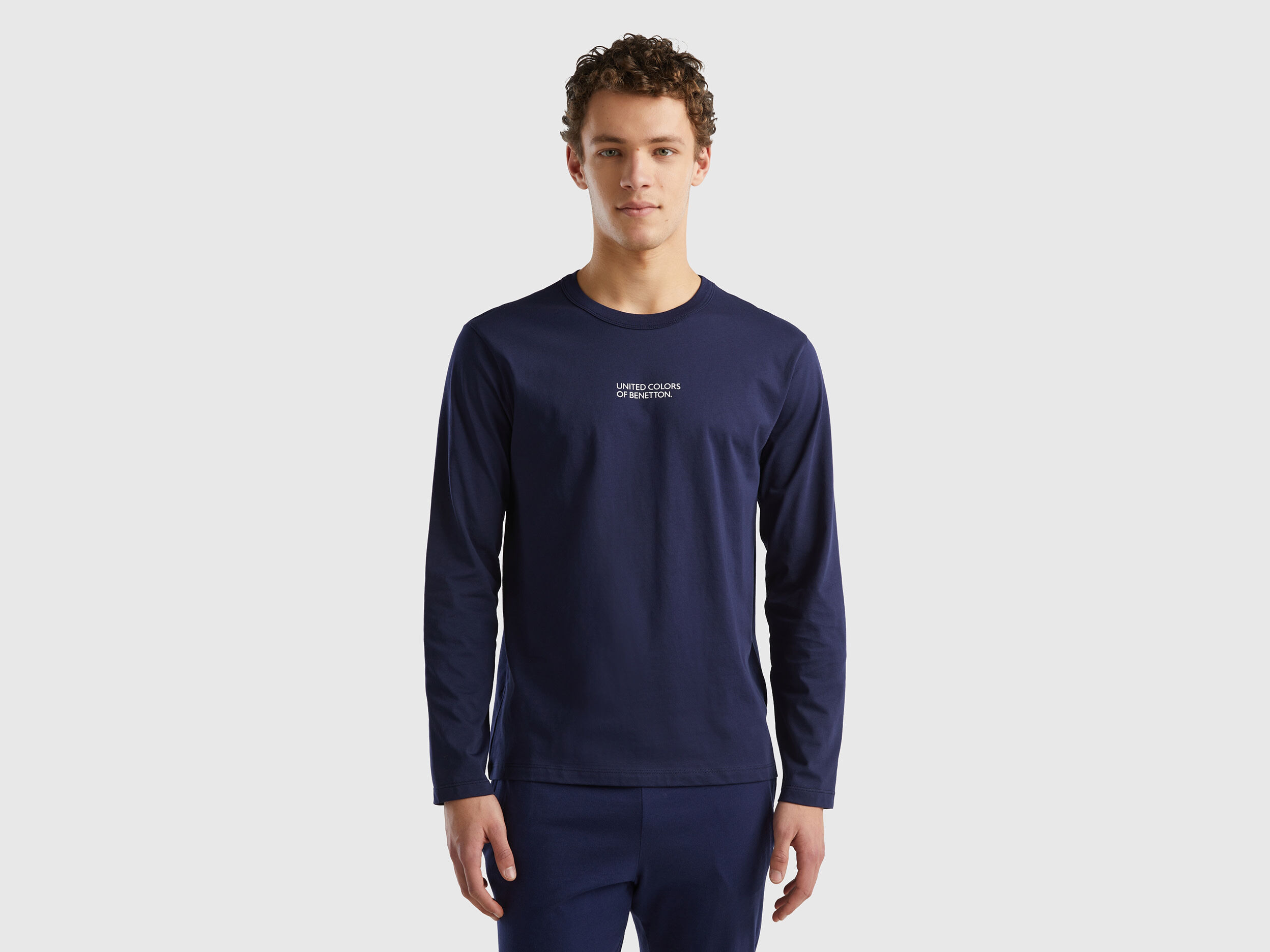 Maglie di cotone manica lunga benetton discount