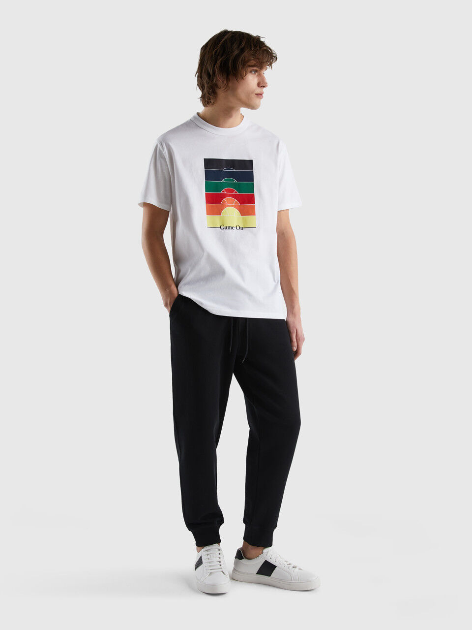 Pantaloni best sale tuta benetton