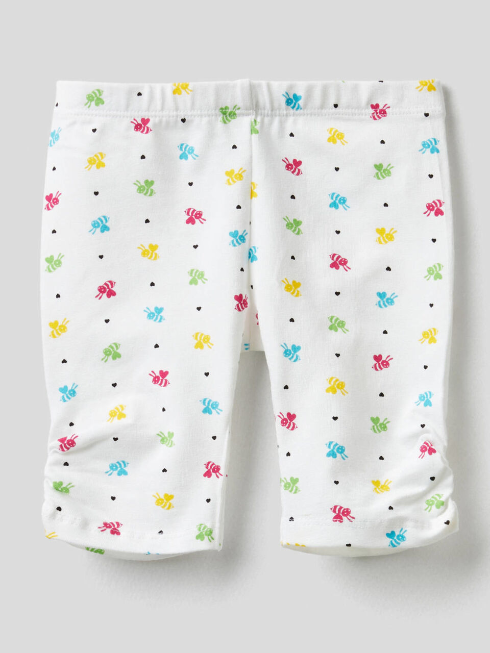 Leggings stampati in cotone stretch image number 1
