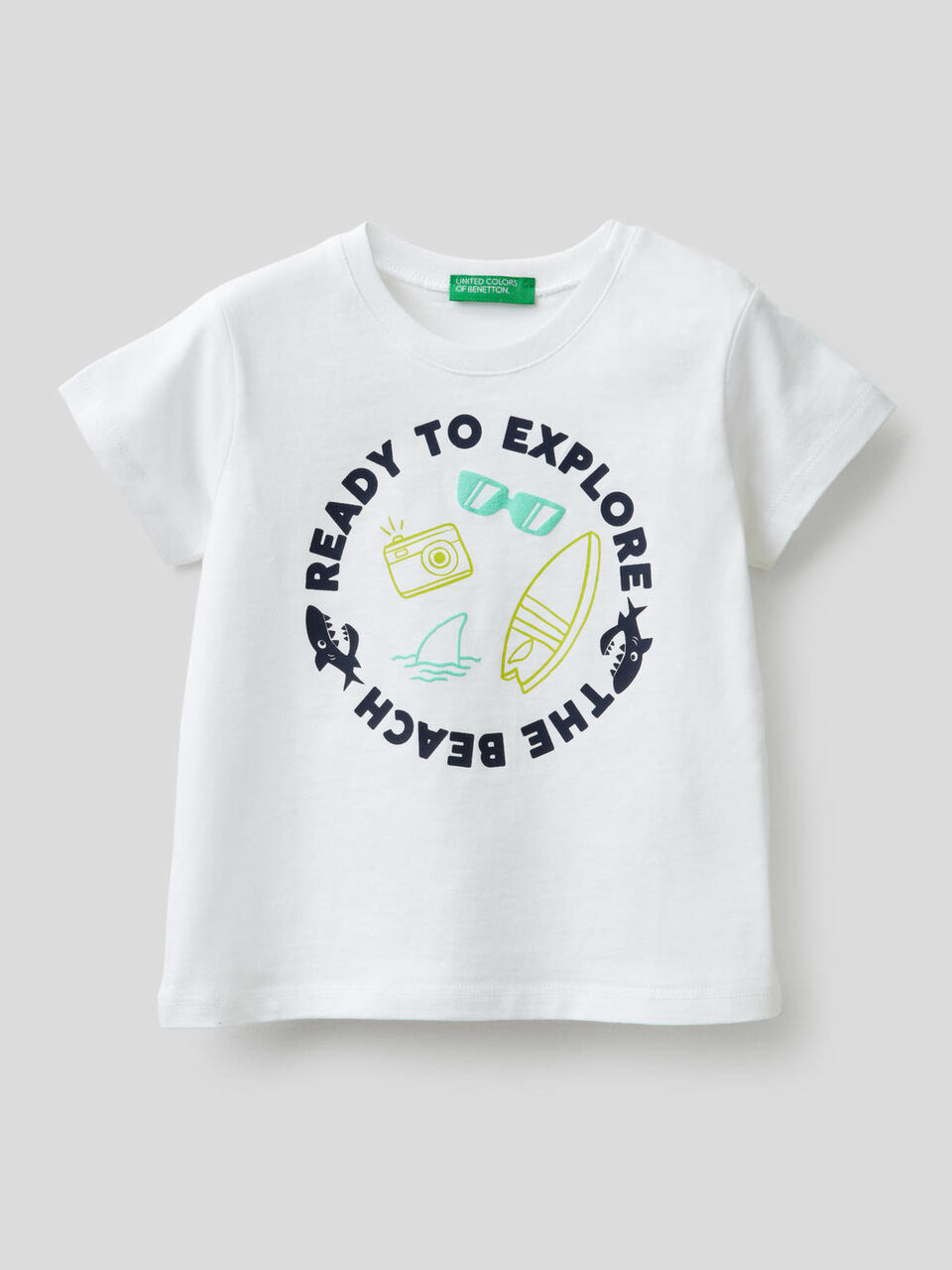 T-shirt in 100% cotone con stampa image number 1