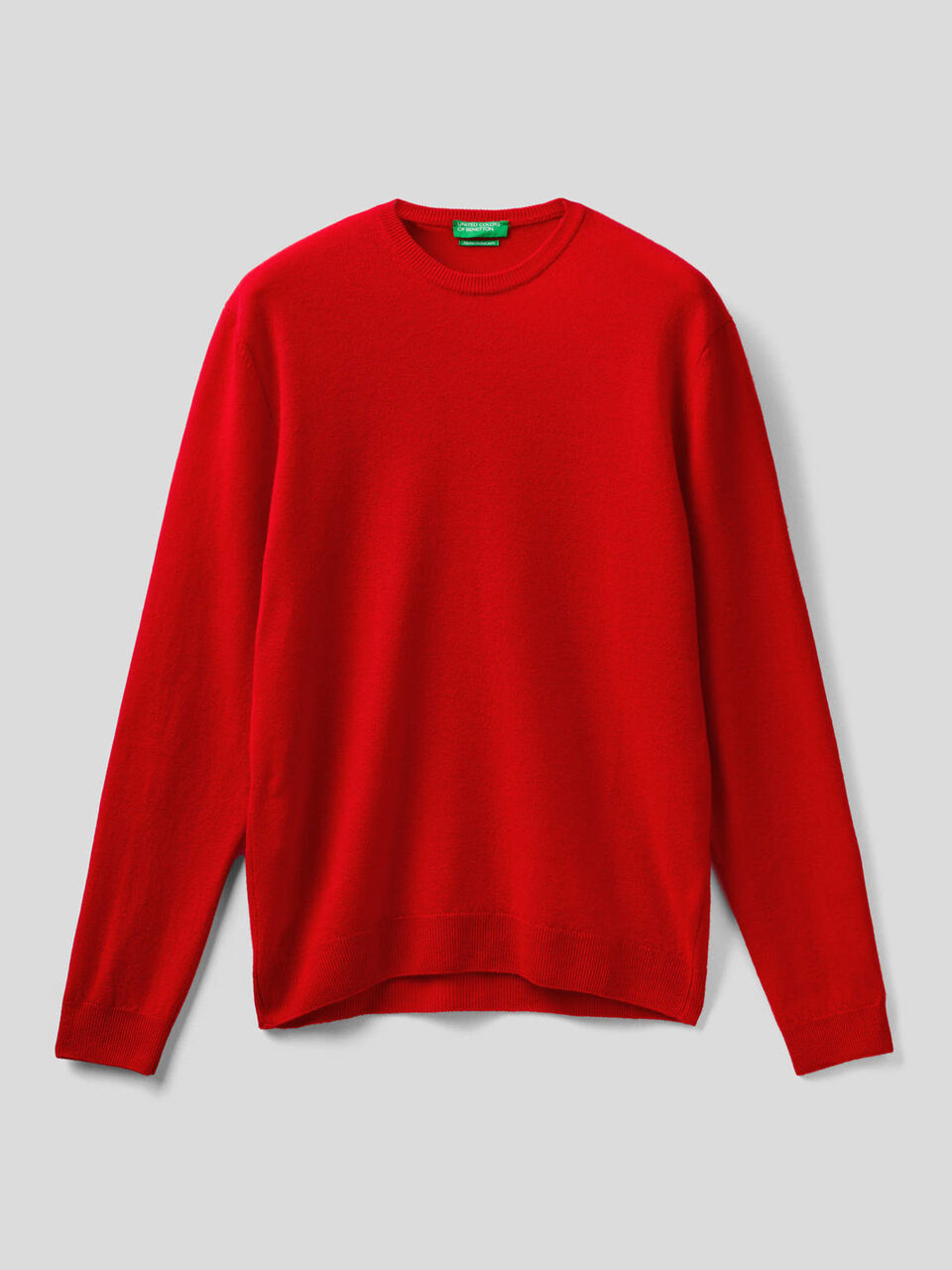 Maglia girocollo in pura lana vergine image number 1