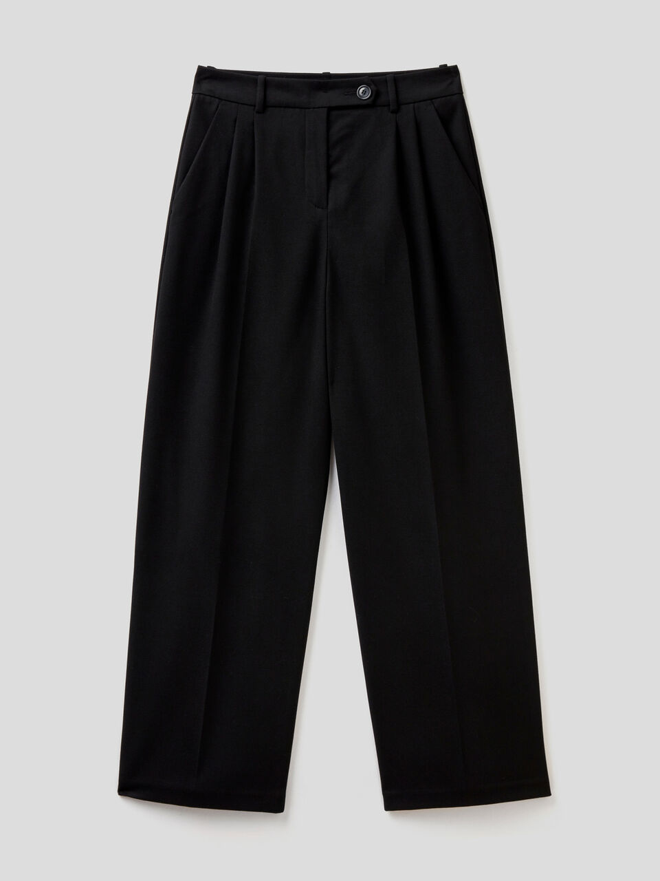Pantaloni in flanella con gamba dritta image number 1