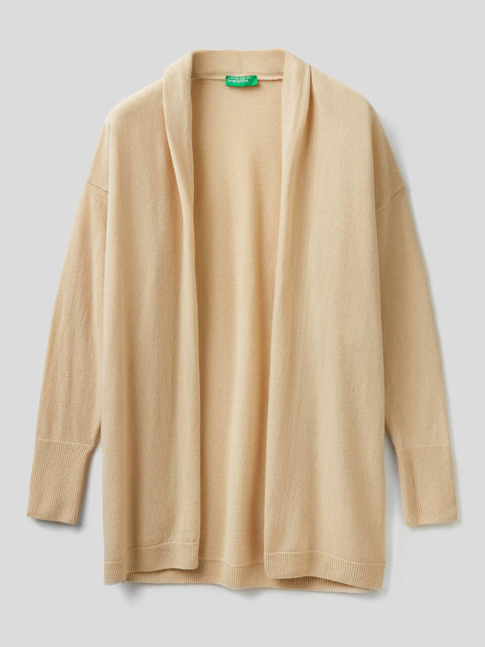 Cardigan lungo con collo a scialle image number 1