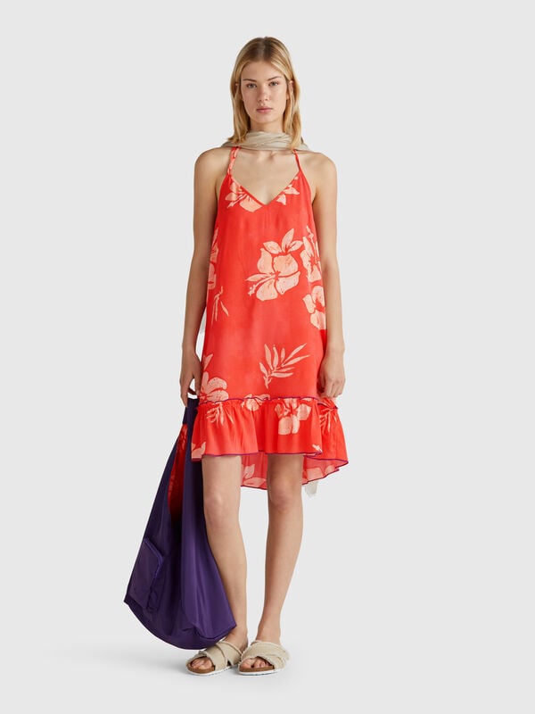 Abito con stampa fiori Donna