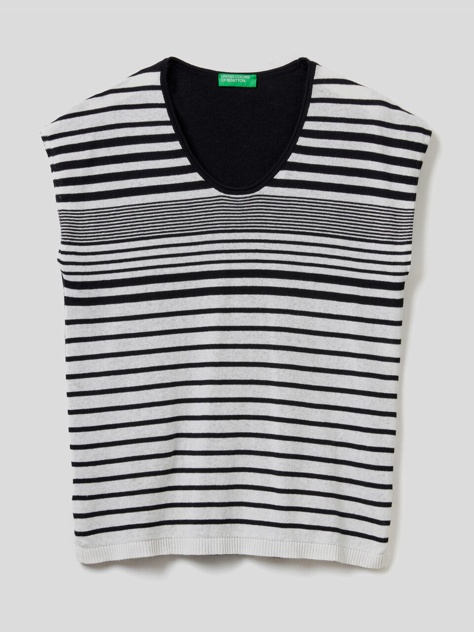 Maglia a righe in 100% cotone image number 1