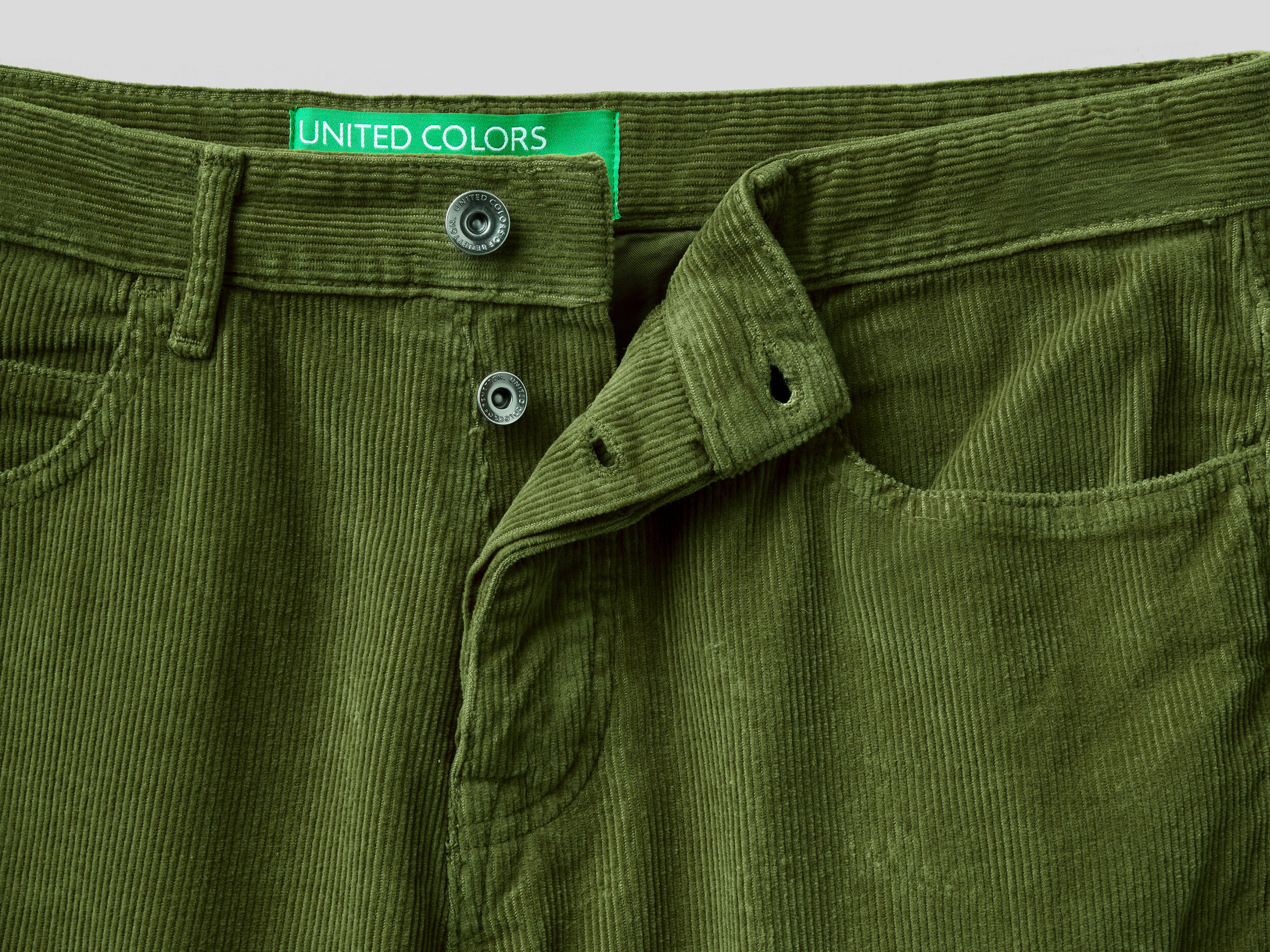Pantaloni Cinque Tasche In Velluto United Colors of Benetton Donna Abbigliamento Pantaloni e jeans Pantaloni Pantaloni in velluto 