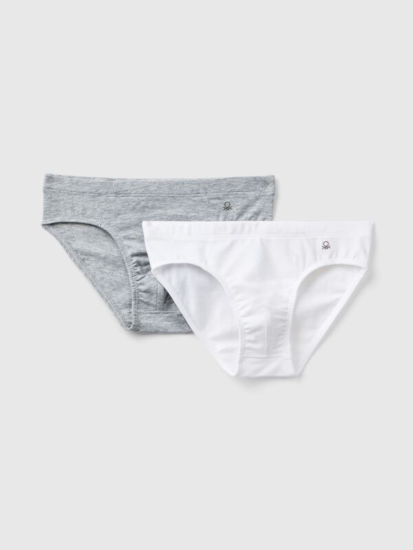 Due slip in cotone elasticizzato Bambino