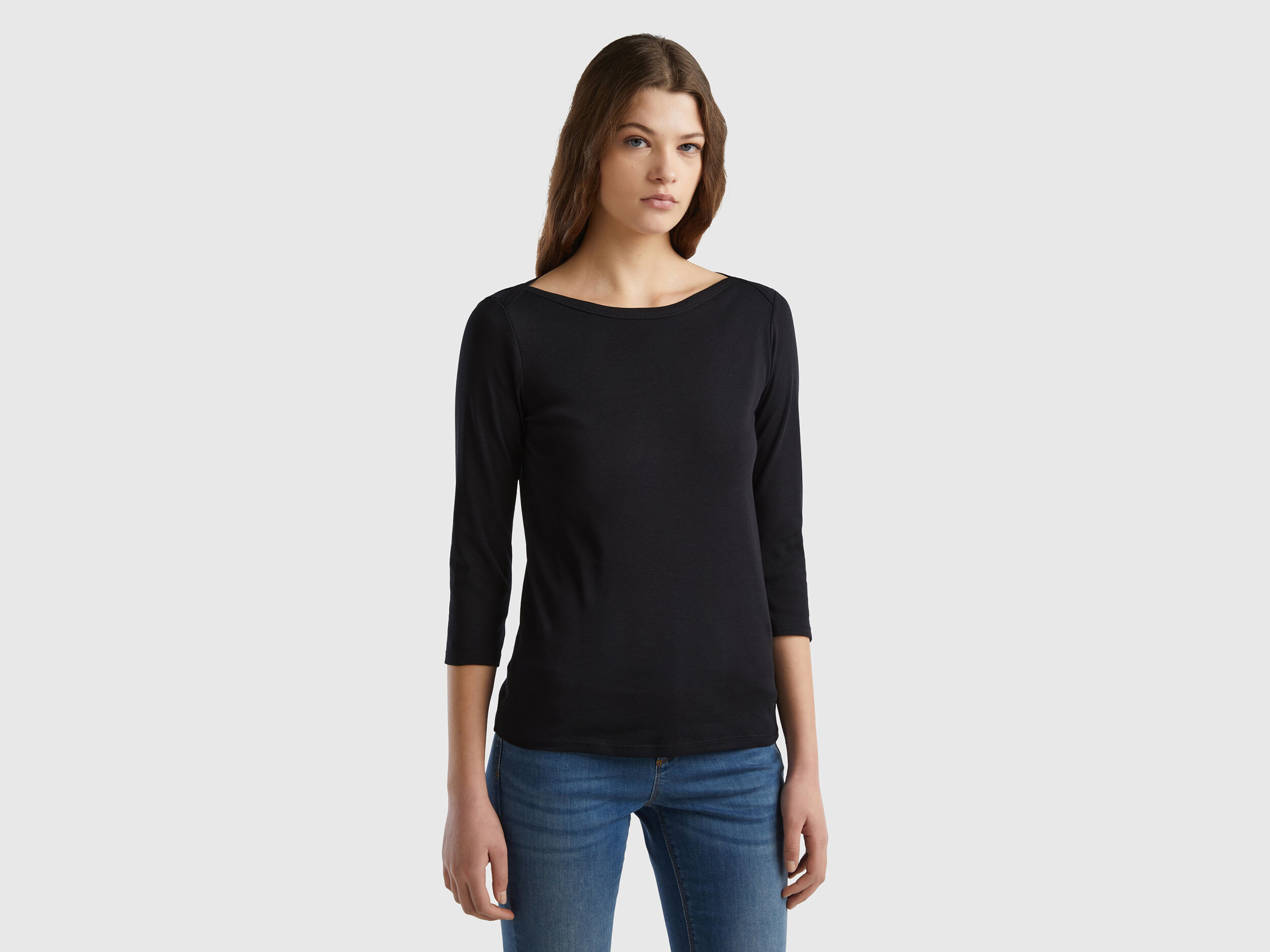T shirt benetton best sale donna