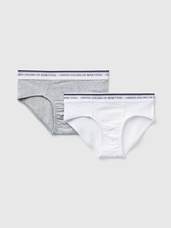 Due slip con elastico logato Bambino