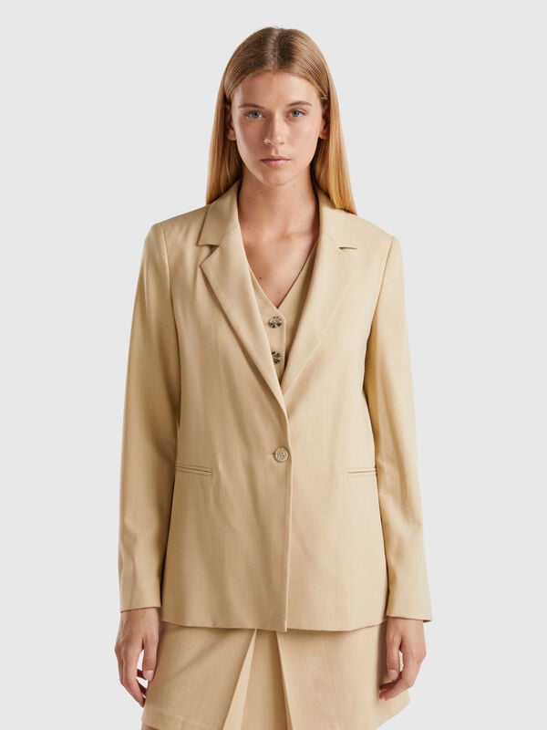 Blazer in misto viscosa stretch Donna