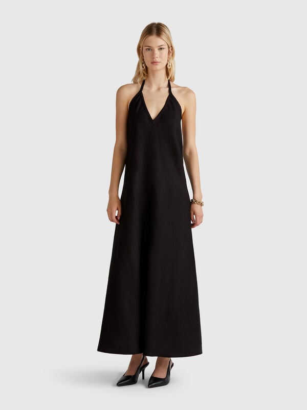 Vestito lungo in puro lino Donna