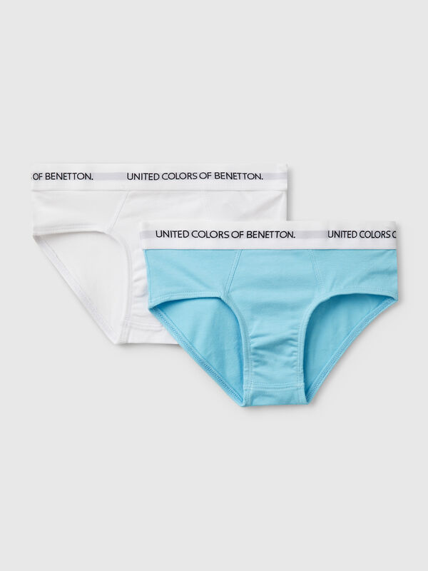 Due slip con elastico logato Bambino