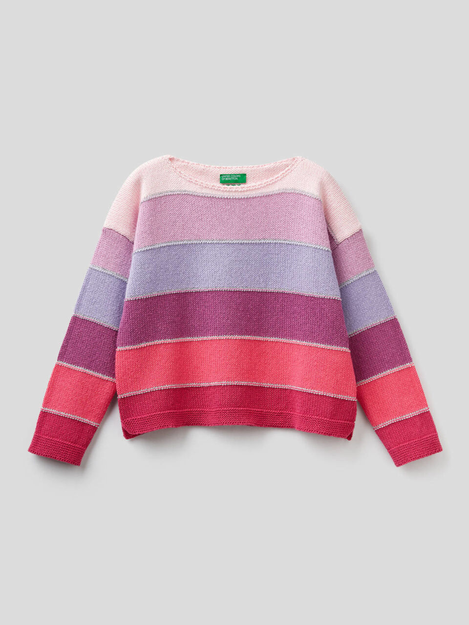 Maglia con lavorazione a righe image number 1