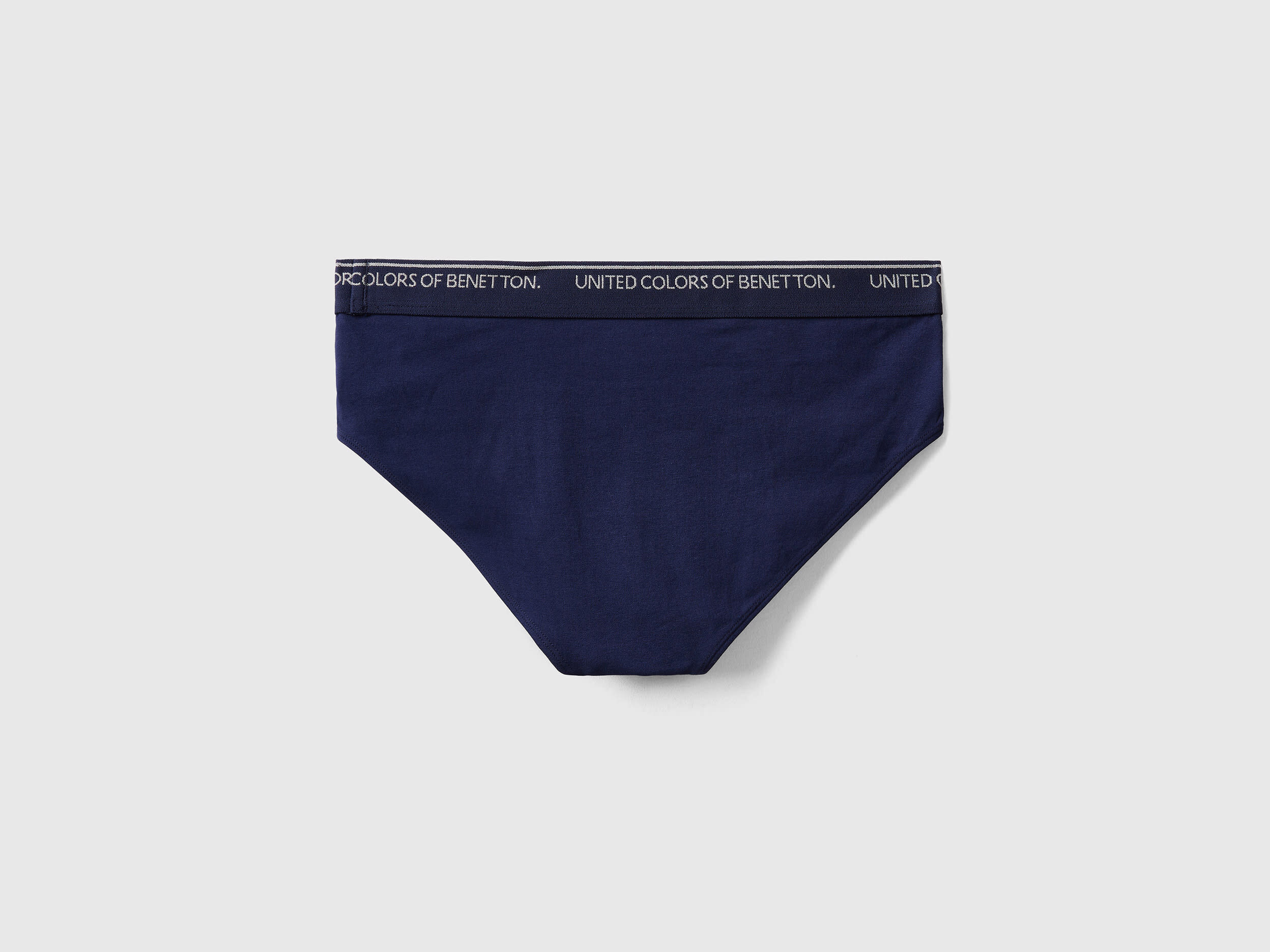Slip in cotone biologico elasticizzato Blu Scuro Benetton
