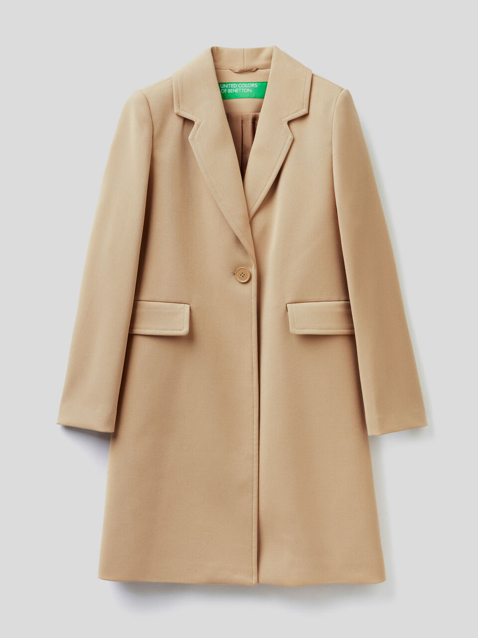 Cappotto con collo a revers image number 1