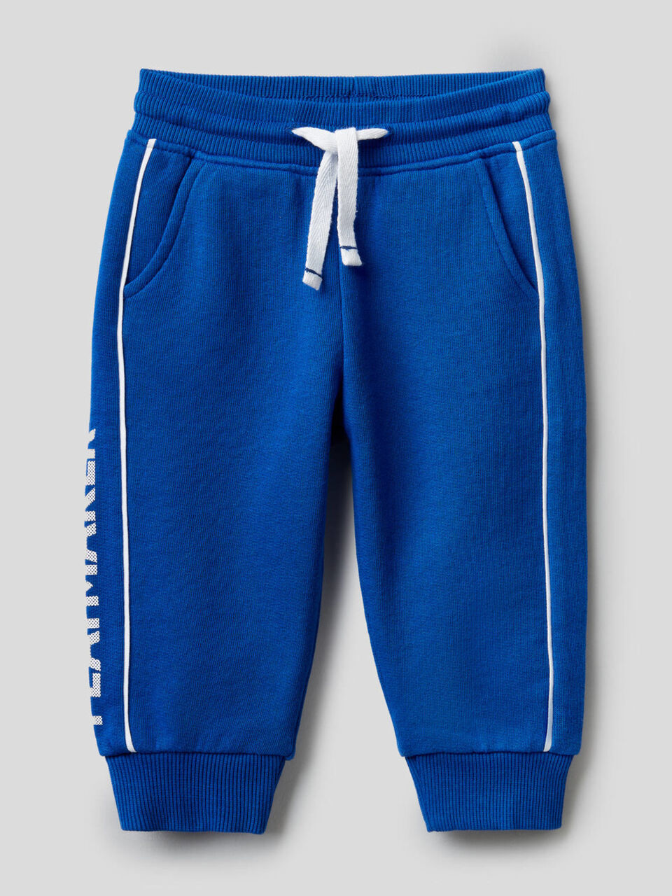 Pantaloni in felpa 100% cotone con stampa image number 1