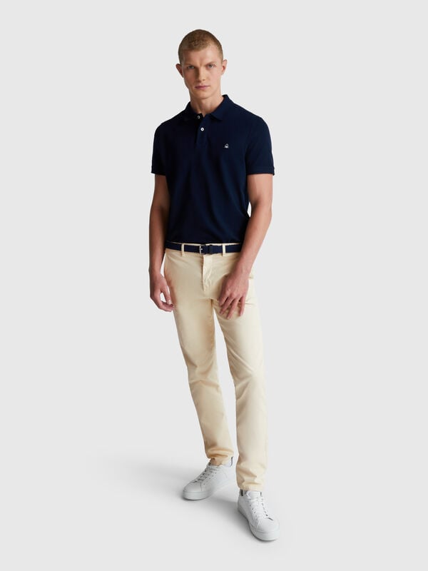 Chino slim fit in cotone Uomo