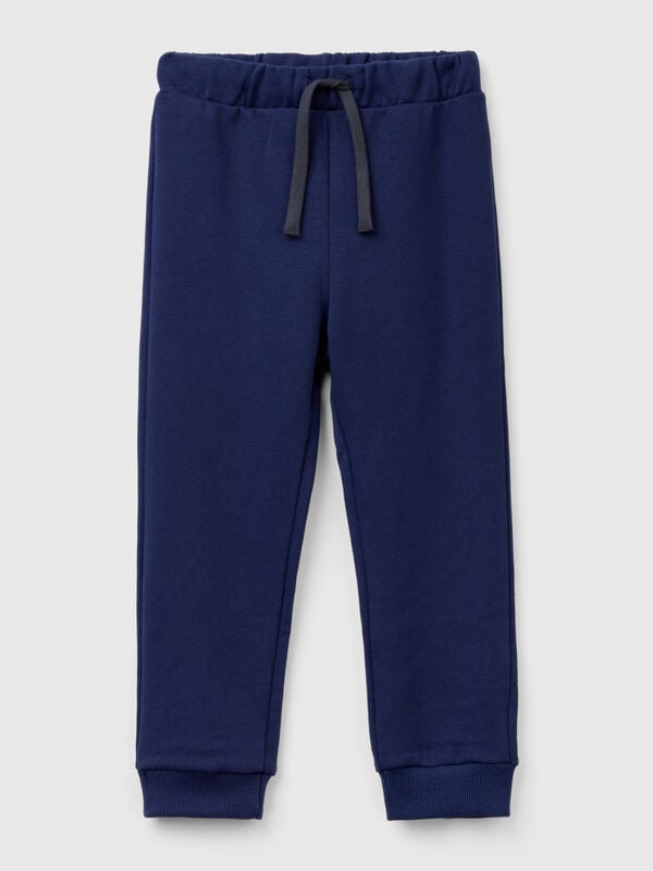 Pantaloni in cotone con logo Bambino