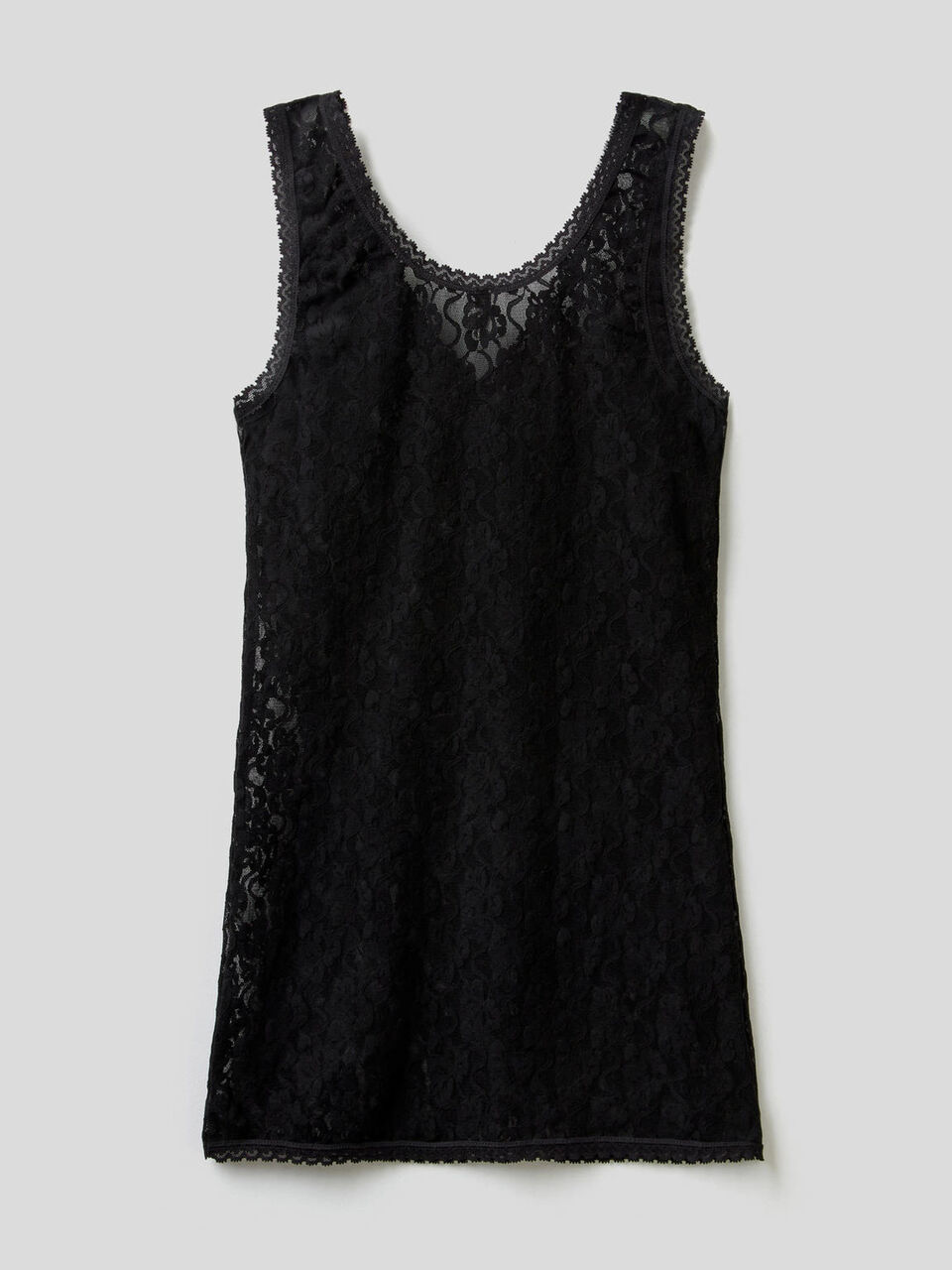Canotta in pizzo stretch image number 2