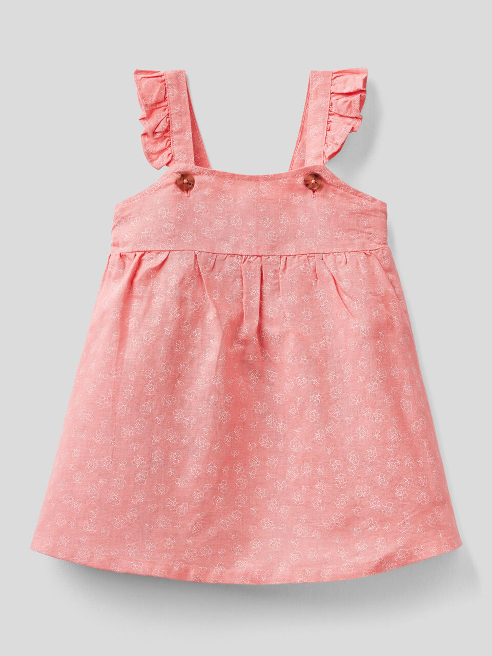 Vestito fantasia in misto lino image number 1