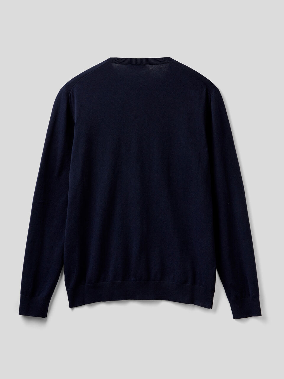Maglia scollo a V in misto cotone image number 2