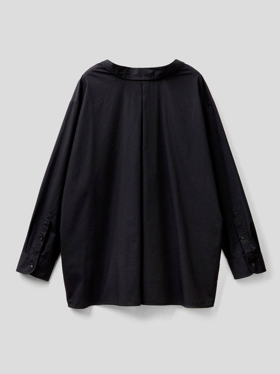 Camicia 100% cotone con maxi piega image number 2