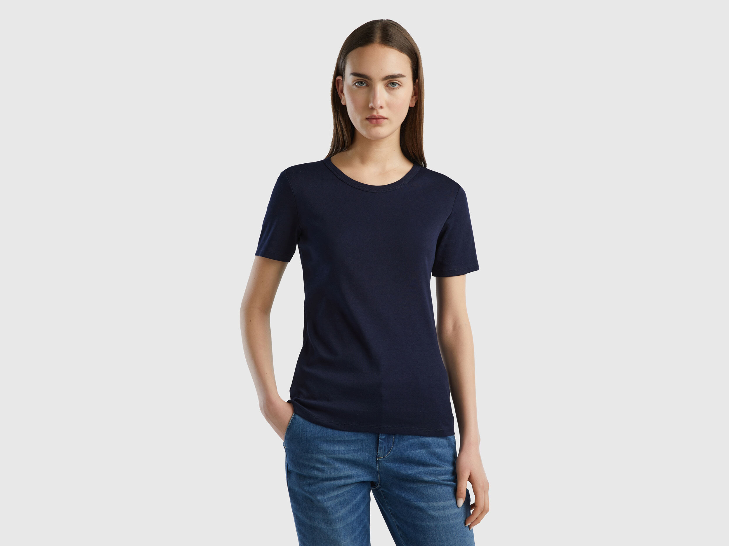T shirt benetton best sale donna