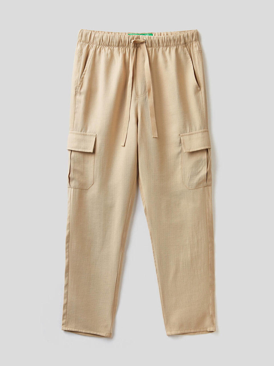 Pantaloni cargo con coulisse image number 1