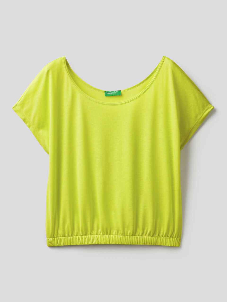 Blusa fluida con scollo rotondo image number null