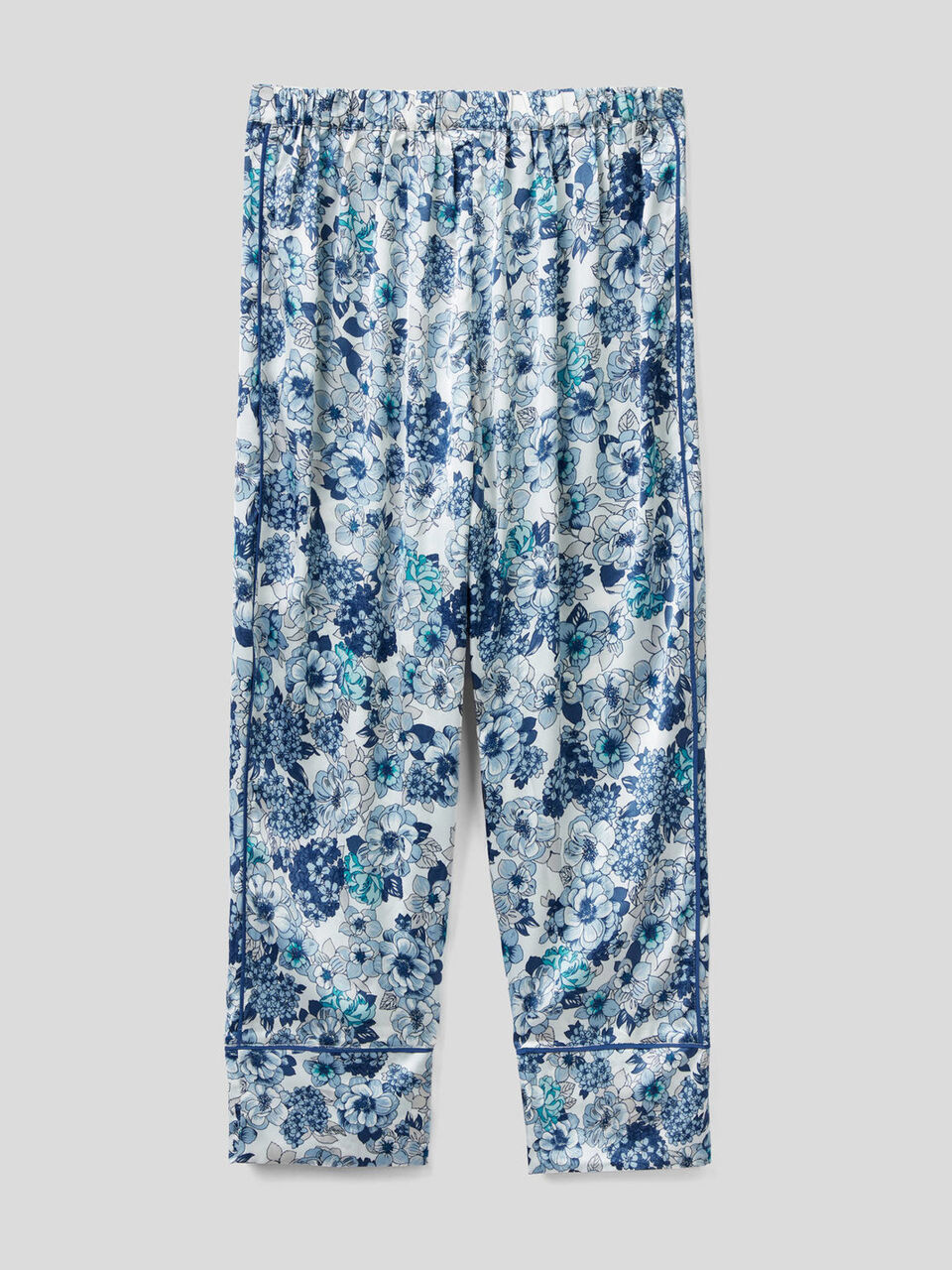 Pantaloni cropped in raso image number 2