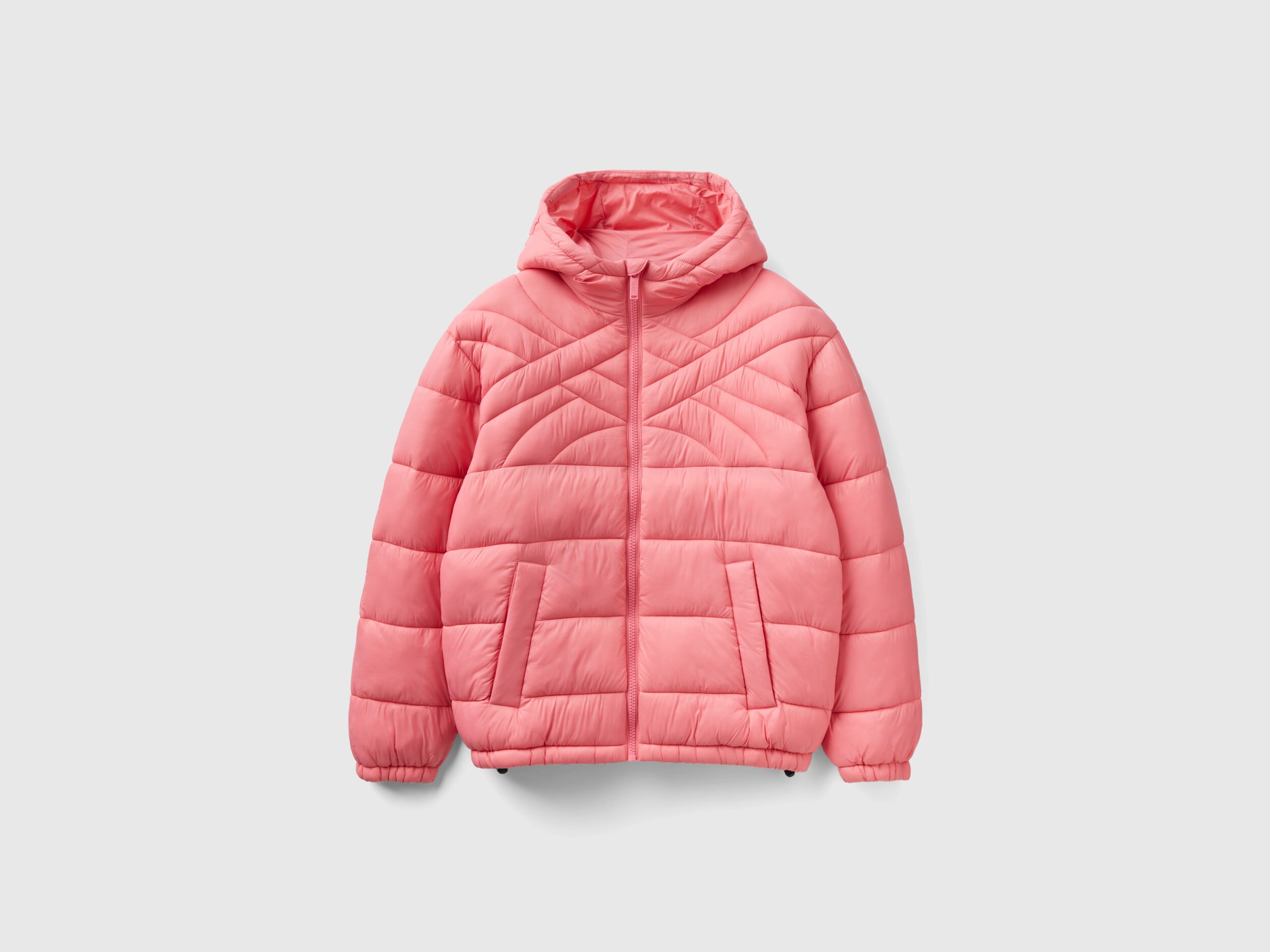 Piumino imbottito con ovatta riciclata Rosa Uomo Benetton