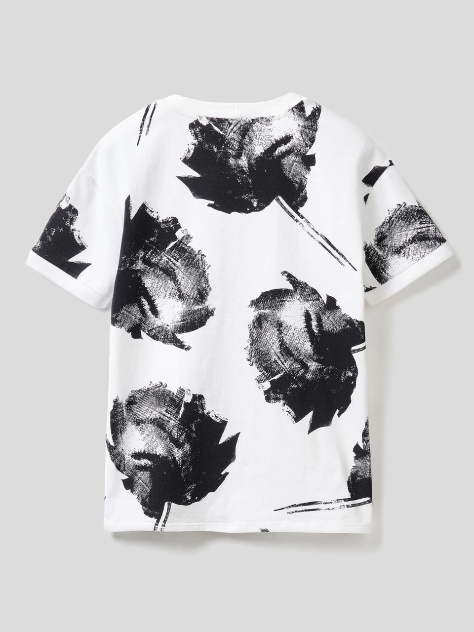 T-shirt stampata in cotone stretch image number 2