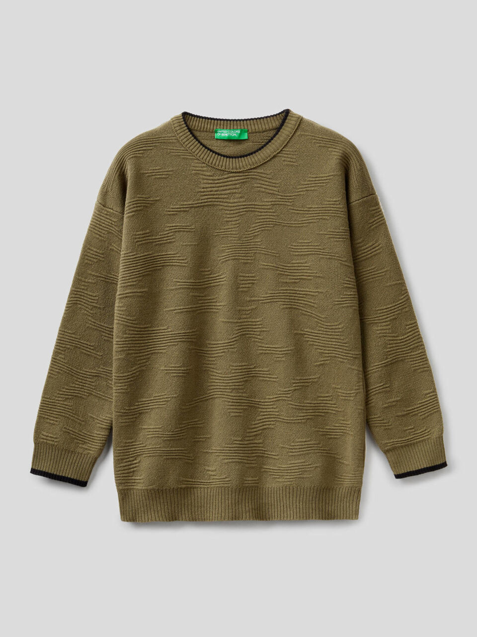 Maglia lavorata in 100% cotone image number 1