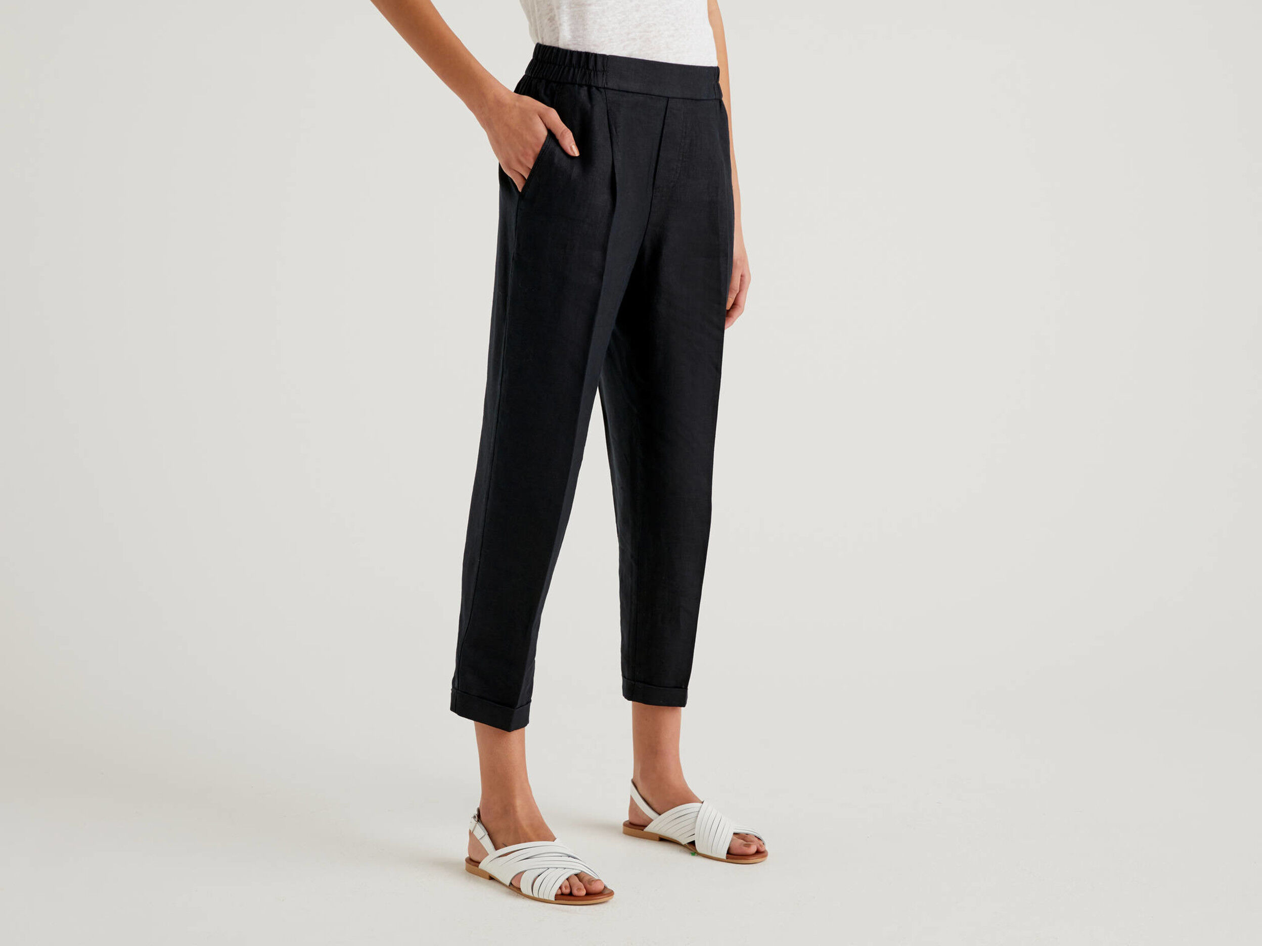 Pantaloni cropped clearance