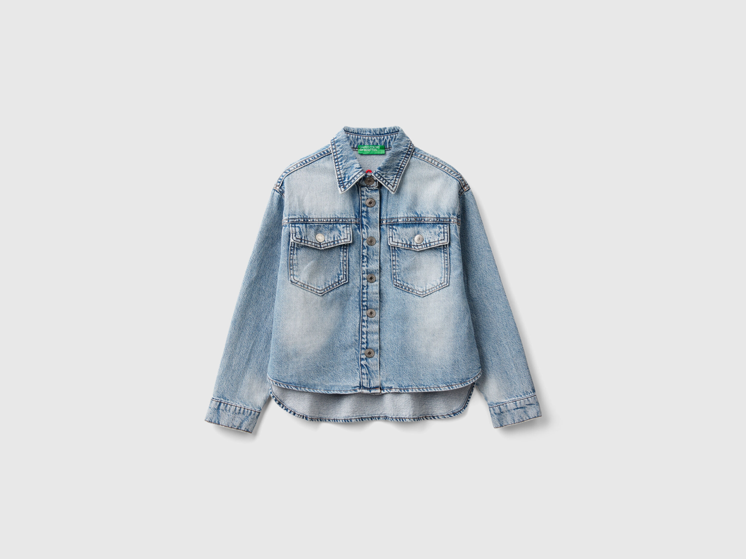Camicia di jeans con strass shop