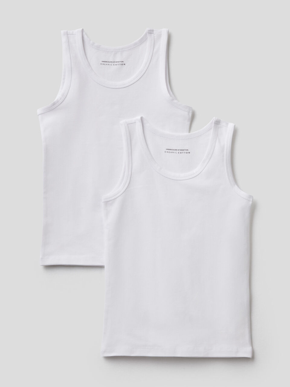 Due canotte in cotone biologico stretch image number 1