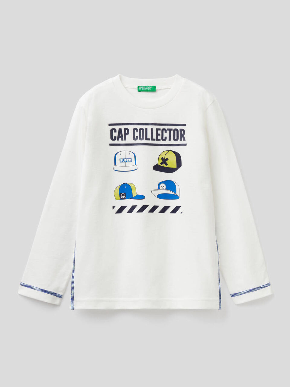 T-shirt manica lunga 100% cotone image number 1