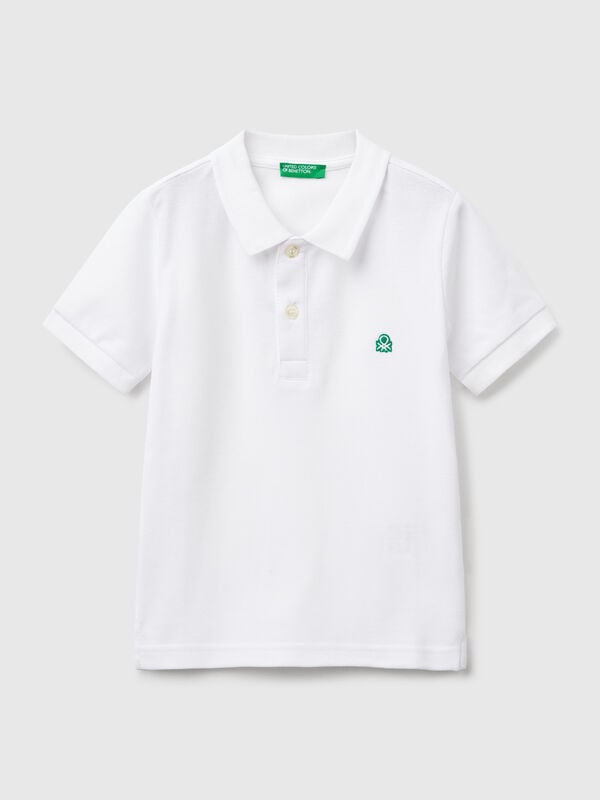 Polo manica corta in puro cotone Bambino