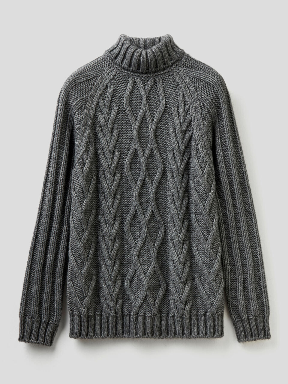 Maglione dolcevita lavorato image number 1