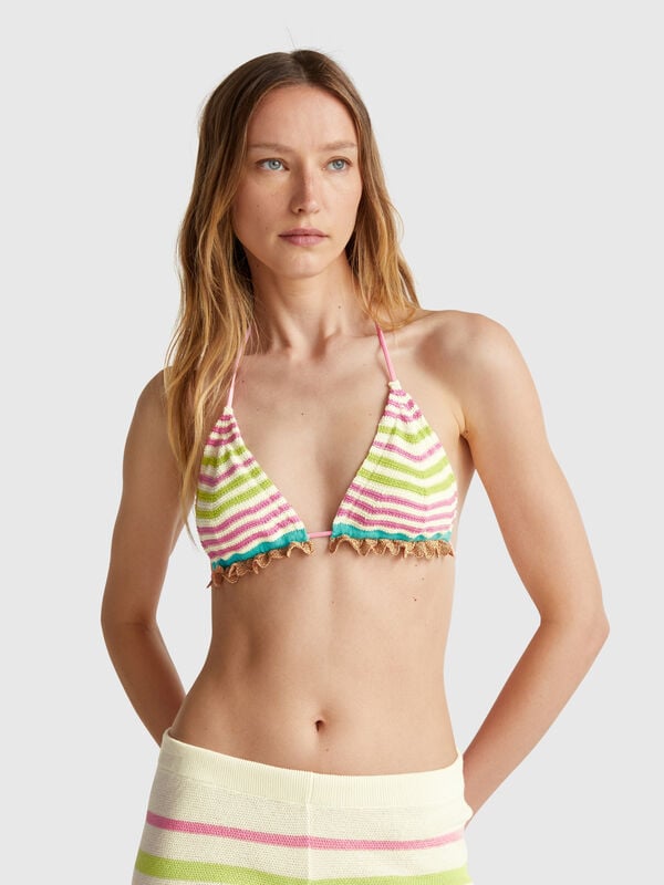 Triangolo mare in pizzo crochet Donna