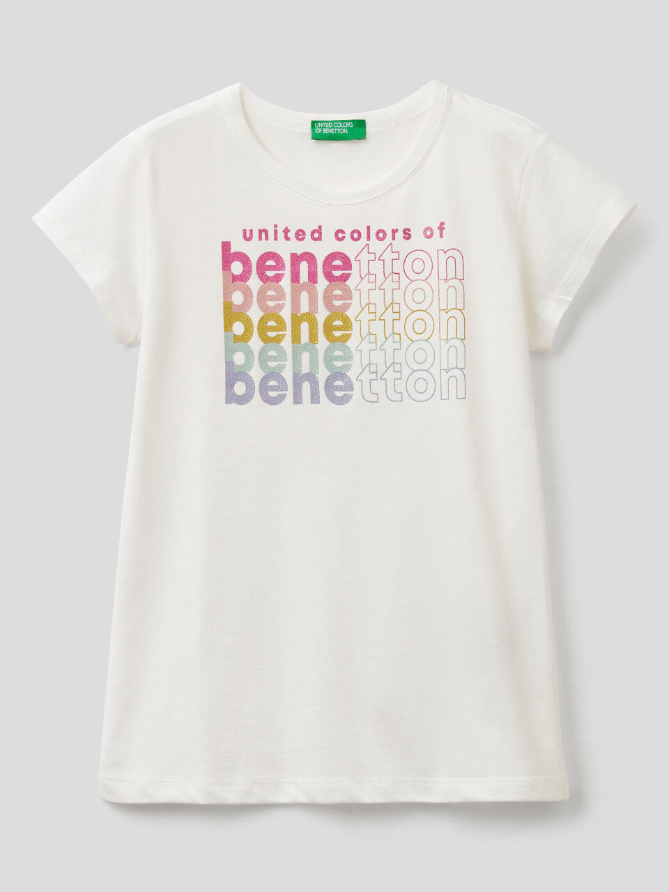 T-shirt Pac-man Manica Corta United Colors of Benetton Bambino Abbigliamento Top e t-shirt T-shirt T-shirt a maniche corte 