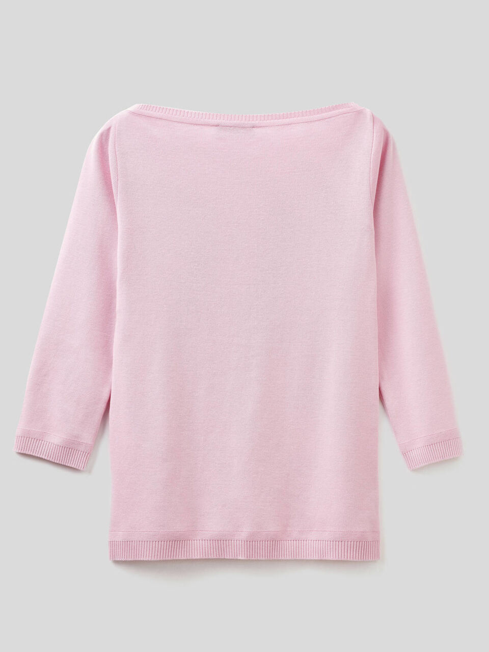 Maglia 100% cotone con scollo a barchetta image number 2