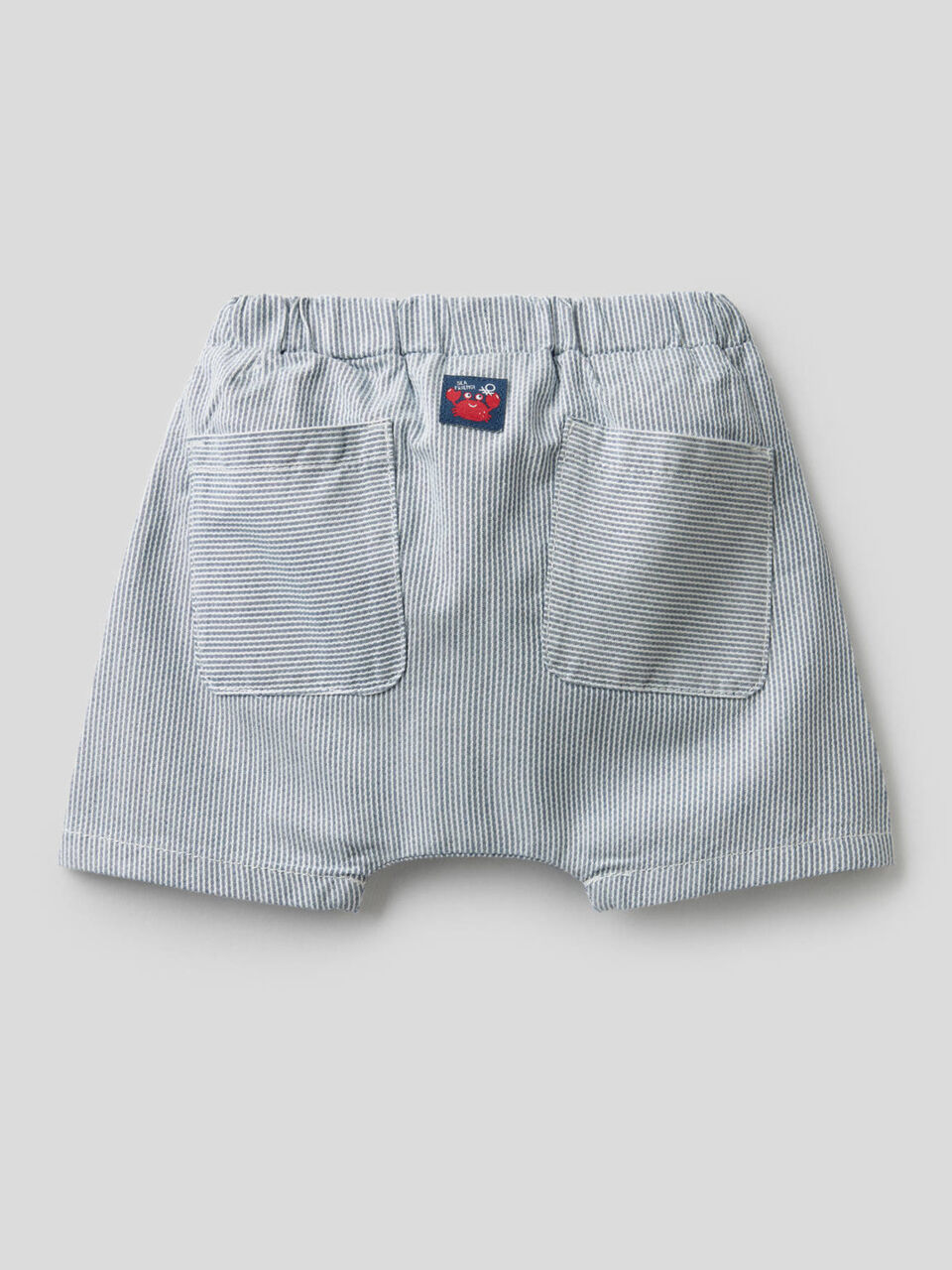 Shorts a righe in puro cotone image number 2