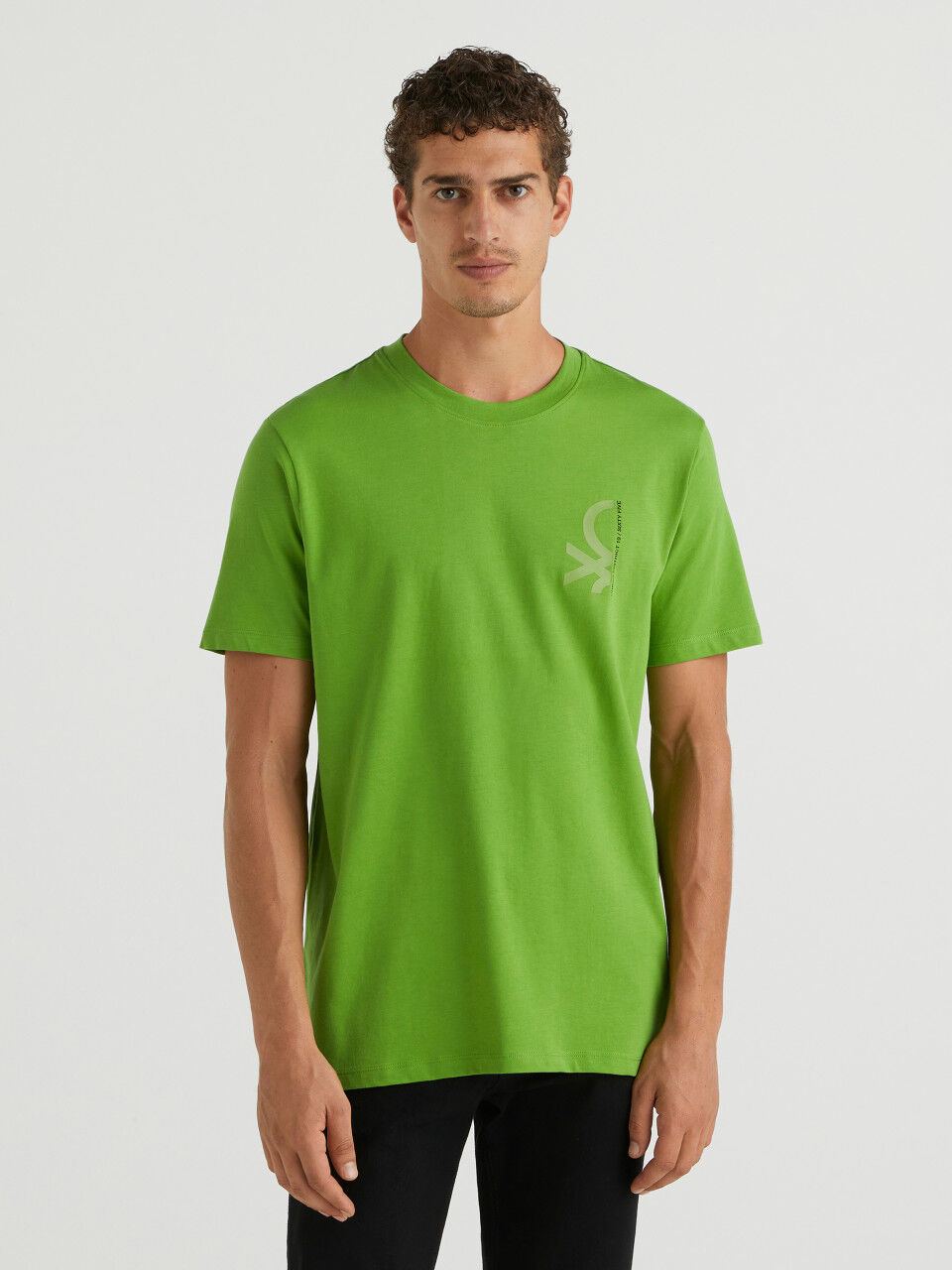 T-shirt In Puro Cotone Biologico United Colors of Benetton Uomo Abbigliamento Top e t-shirt T-shirt T-shirt a maniche corte 