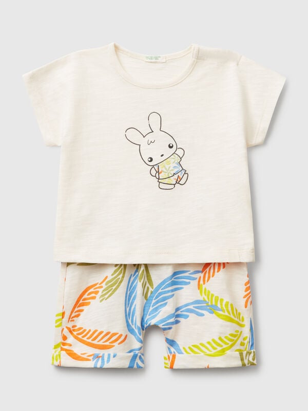 Completo leggero t-shirt e shorts Baby