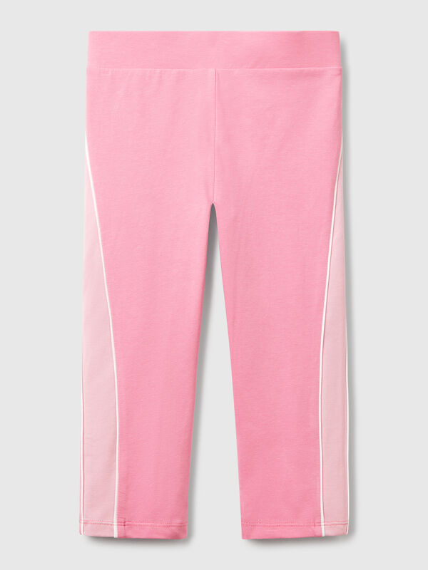 Leggings sportivi con piping Bambina