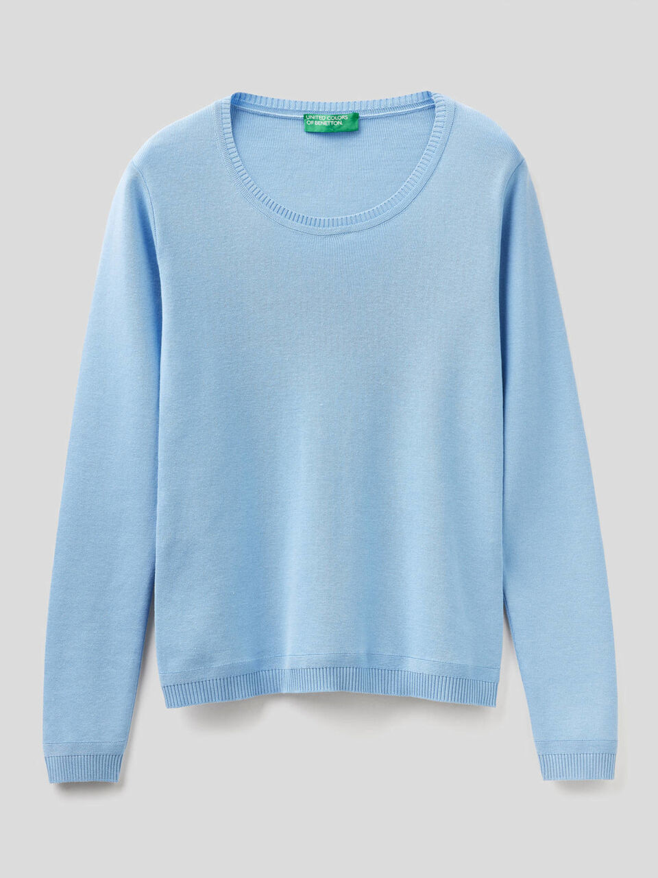 Maglia girocollo in puro cotone image number 1