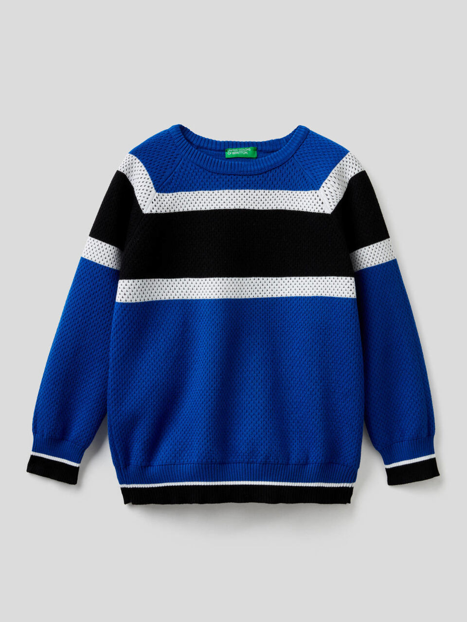 Maglia con bande a contrasto image number 1